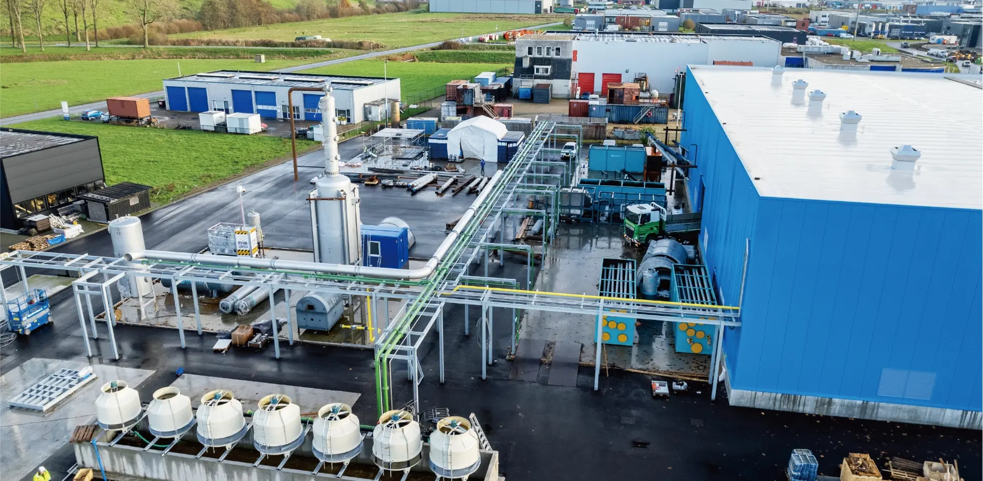 Pyrolysis processing machinery